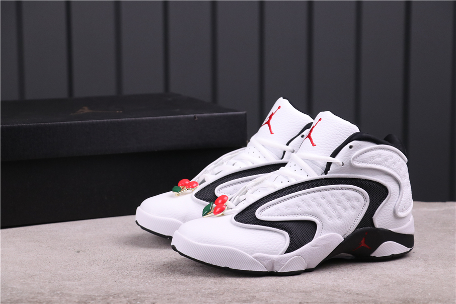 Air Jordan 13.5 White Black Red For Women - Click Image to Close